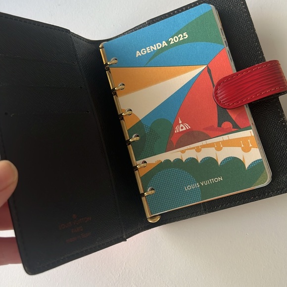 Louis Vuitton Red Agenda Cover with 2025 Insert - Picture 4 of 7
